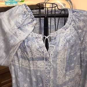 Peasant shirt denim